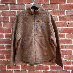 Kith Pinehurst Sherpa Fleece Jacket Brown Terra Full Zip Men’s XL NEW